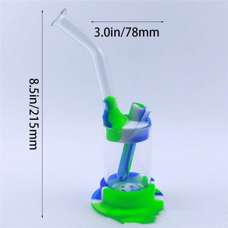 Long Mouth Glass Hookah Food Grade Silicone