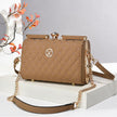 Diamond-Quilted Shoulder Bag for Women, Pillow Shape PU Leather Crossbody