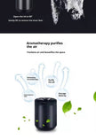 Black Rechargeable Ashtray Air Purifier with Lid & USB-C Charging