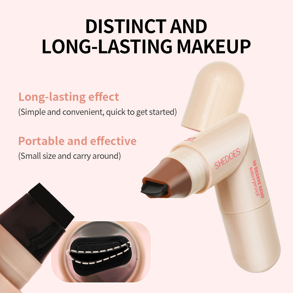 SHEDOES Stamp Eyeliner Pen – Waterproof Seal Liner, Black & Brown, 2ML