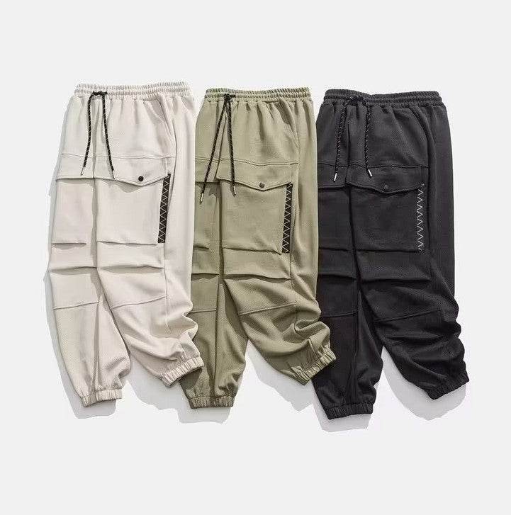 Retro Loose Tapered Men's Overalls Baggy Cargo Pant
