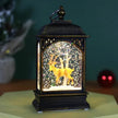 Christmas Decoration Luminous Water Injection Flat Storm Lantern Desktop Decoration