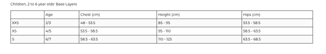Kombi Junior & Child Snuggly Fleece Heavyweight Base Layer Crew Tops Sizes XXS-S