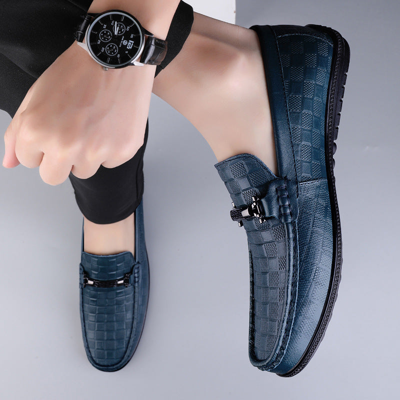 Men's Slip-On Leather Loafers | Wide Width Business Casual Shoes Canada USA | Sizes 36–46