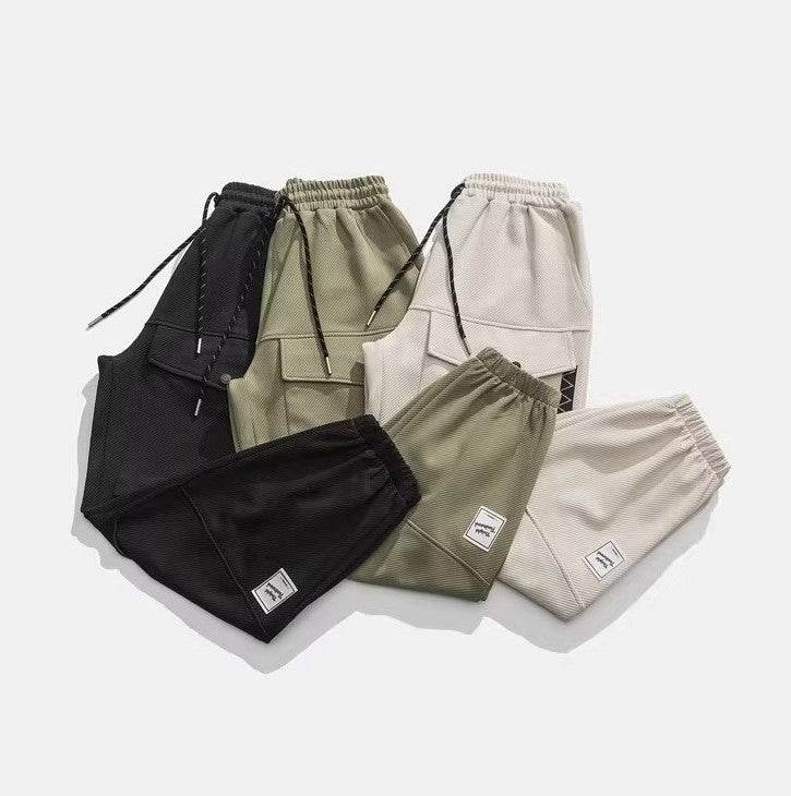 Retro Loose Tapered Men's Overalls Baggy Cargo Pant