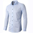 Men's Long Sleeve Business Casual Shirt – Loose Fit, 10 Colors, S–8XL | Canada & USA