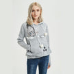 Cute Cat Hoodie Sweatshirt with Big Pocket – Women's Hooded Top