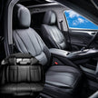 Seat Covers, Universal Car Seat Covers Full Set Seats, Front And Rear Seat, 13pcs Faux Leather Seat Cover, Full Enclosed Design, Detachable Headrest And Airbag Compatible, For Most Car SUV Truck