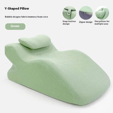 Sleeping Y-shaped Pillow Bed Watch Mobile Phone Memory Foam Pillow Neck Protector