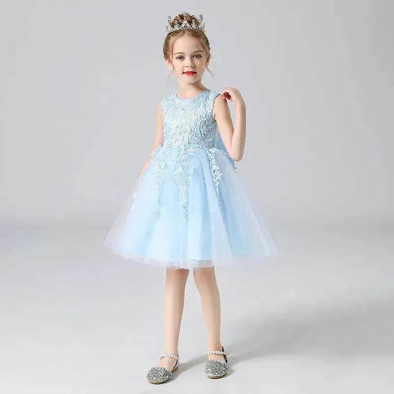 Formal Dress Fashionable Vest Princess Dress Girl Catwalk Show Clothing Birthday dress for Kids