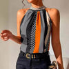 Women's Polka Dot Top Halter Neck – Classy & Elegant Style