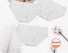 Women's Cotton Mid-Waist Underwear Briefs Set for Everyday Comfort