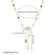 White Shell Cloud Star Moon Long Fringe Water Drop Fashion Necklace