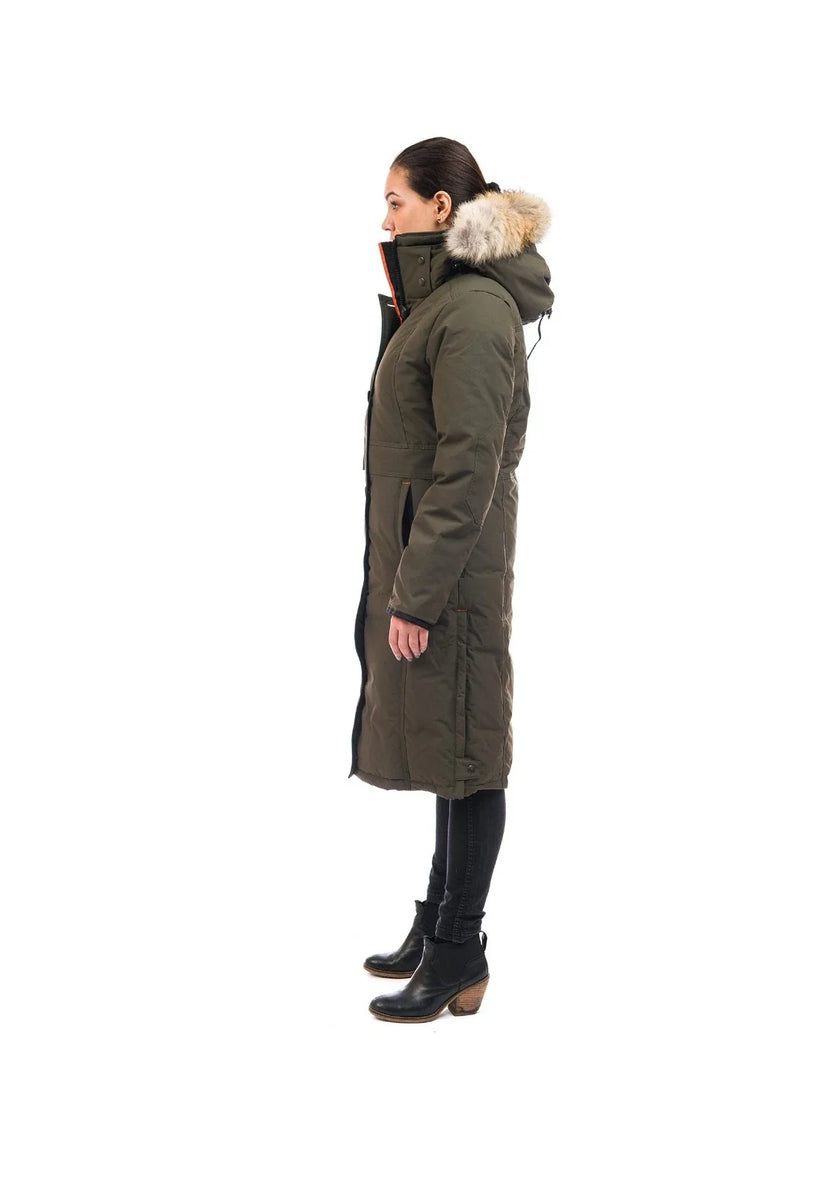 Outdoor Survival Canada Women's Nuaja -40 Down Parka, Alpine Moss, Large - ON DISPLAY