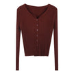Women's Slim Knit Cardigan Sweater Coat – 6 Colors One Size Canada USA