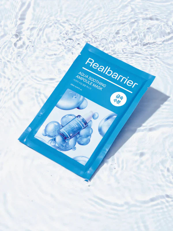 Real Barrier Aqua Soothing Ampoule Mask 28ml - 1 BOX / 10 PCS