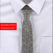 Men's Slim 6cm Cotton Necktie – Solid Color Arrow Tie for Business & Formal Wear | Canada & USA