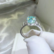 2 Carat Moissanite 925 Sterling Silver Ring