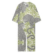 Leopard 3/4 Sleeve Jumpsuit