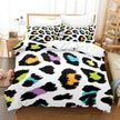 Animal Fur Grain Digital Print Duvet Cover Three-piece Bedding Set