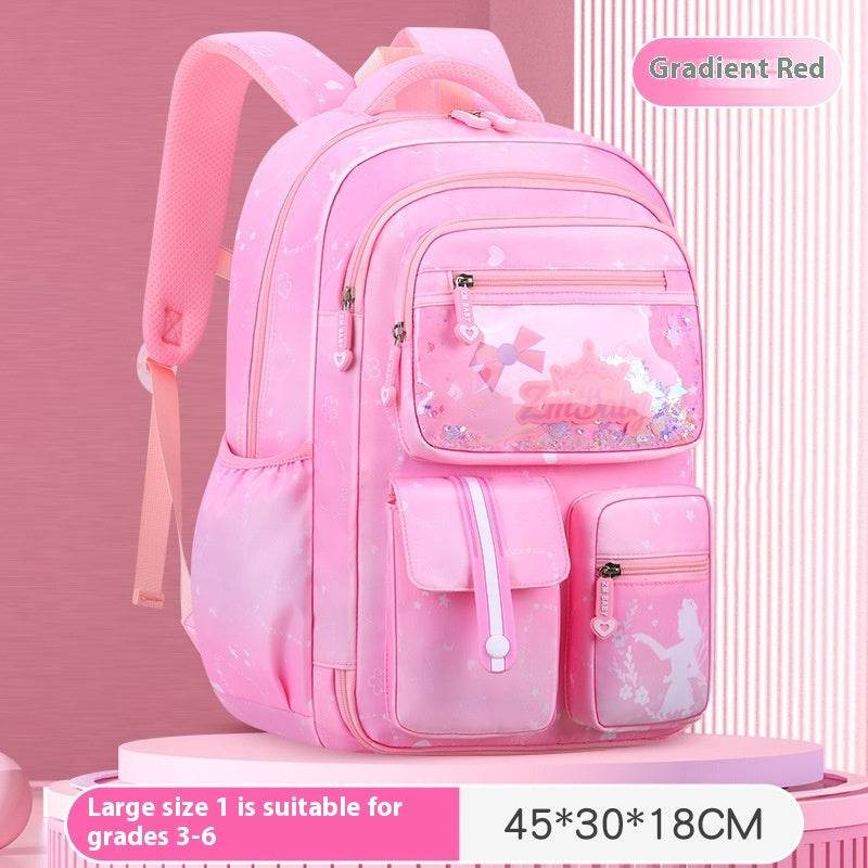 Children’s Cartoon School Bag – Load-Reducing Backpack