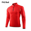 Half Zipper Long Sleeve Workout Top Outdoor Running Quick-drying Gym Shirt