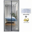 Magnetic Insect-Proof Door Curtain – Breathable Mesh Screen, Black & White, 90–120cm