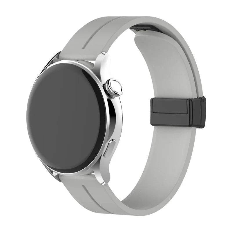 Applicable Watt4 Strap Silicone Magnetic Folding Buckle Watch Band
