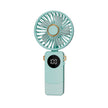 Handheld Fan Digital Display Hanging Neck Folding Charging