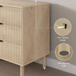 Jesse 6 Drawer Dresser with Fluted Panels-Oak