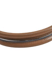 Salvatore Ferragamo Gancini Leather Shoulder Hand Bag Brown 7570K