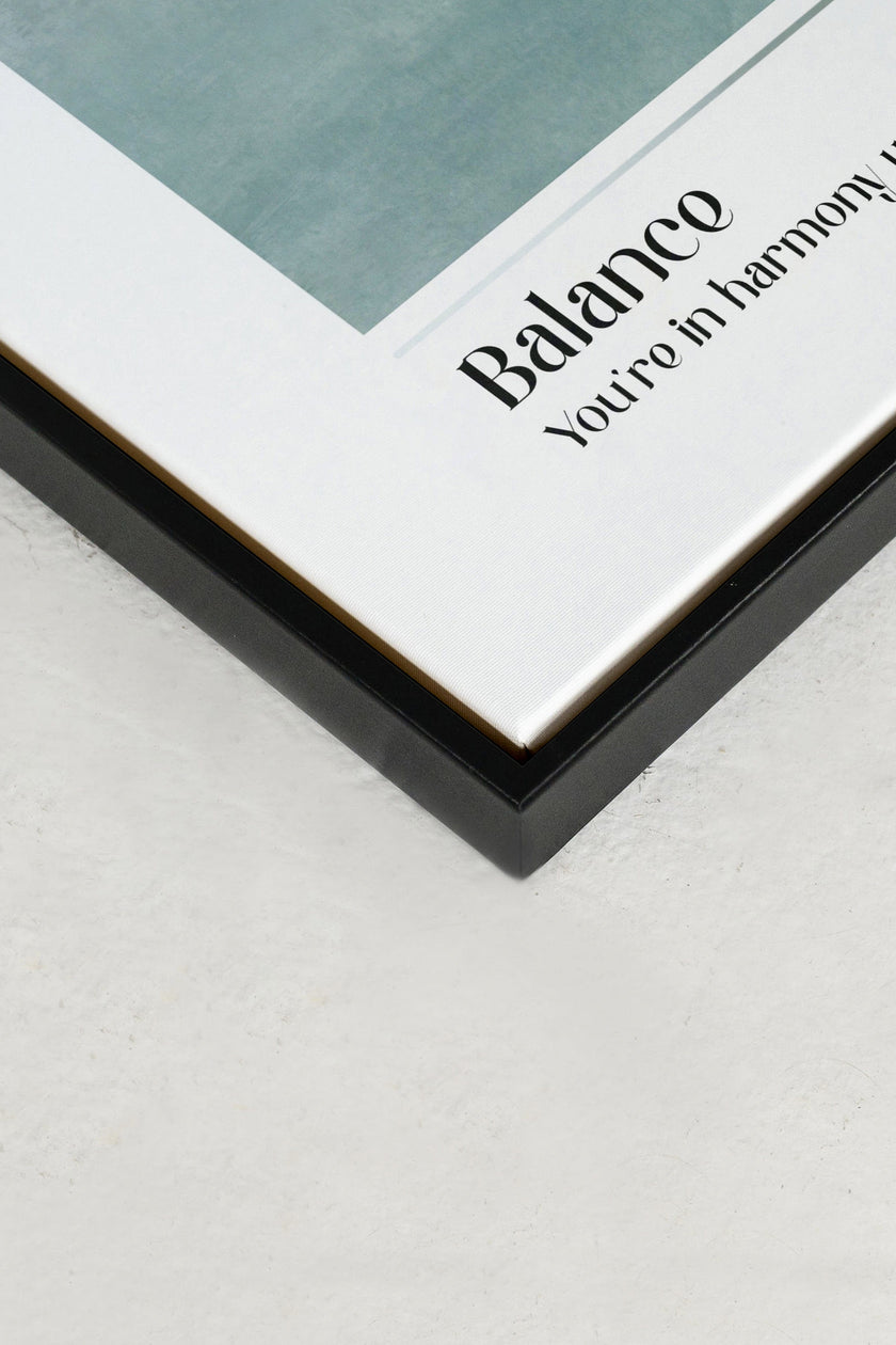 Balance, Oeuvre sur toile étirée