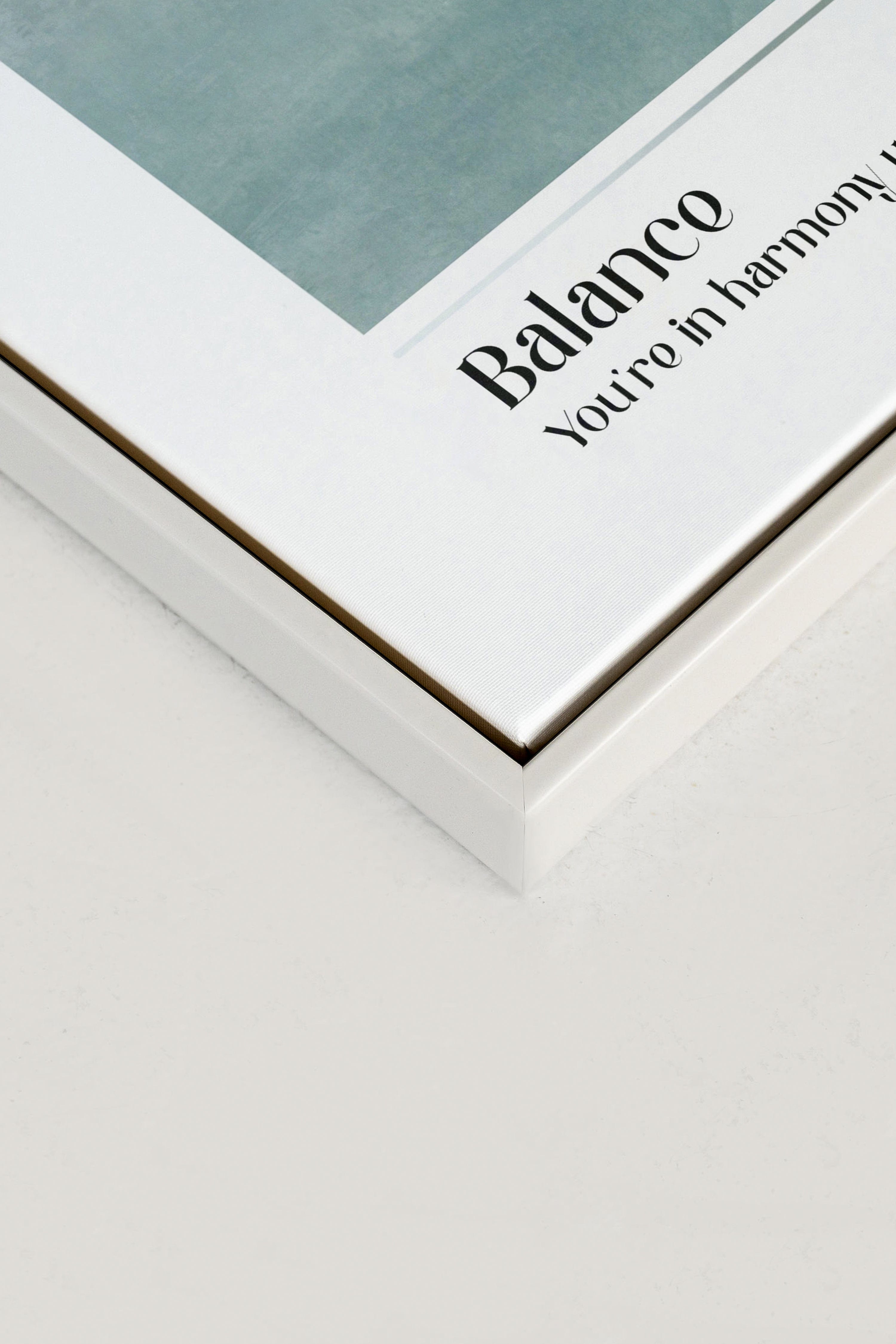 Balance, Oeuvre sur toile étirée