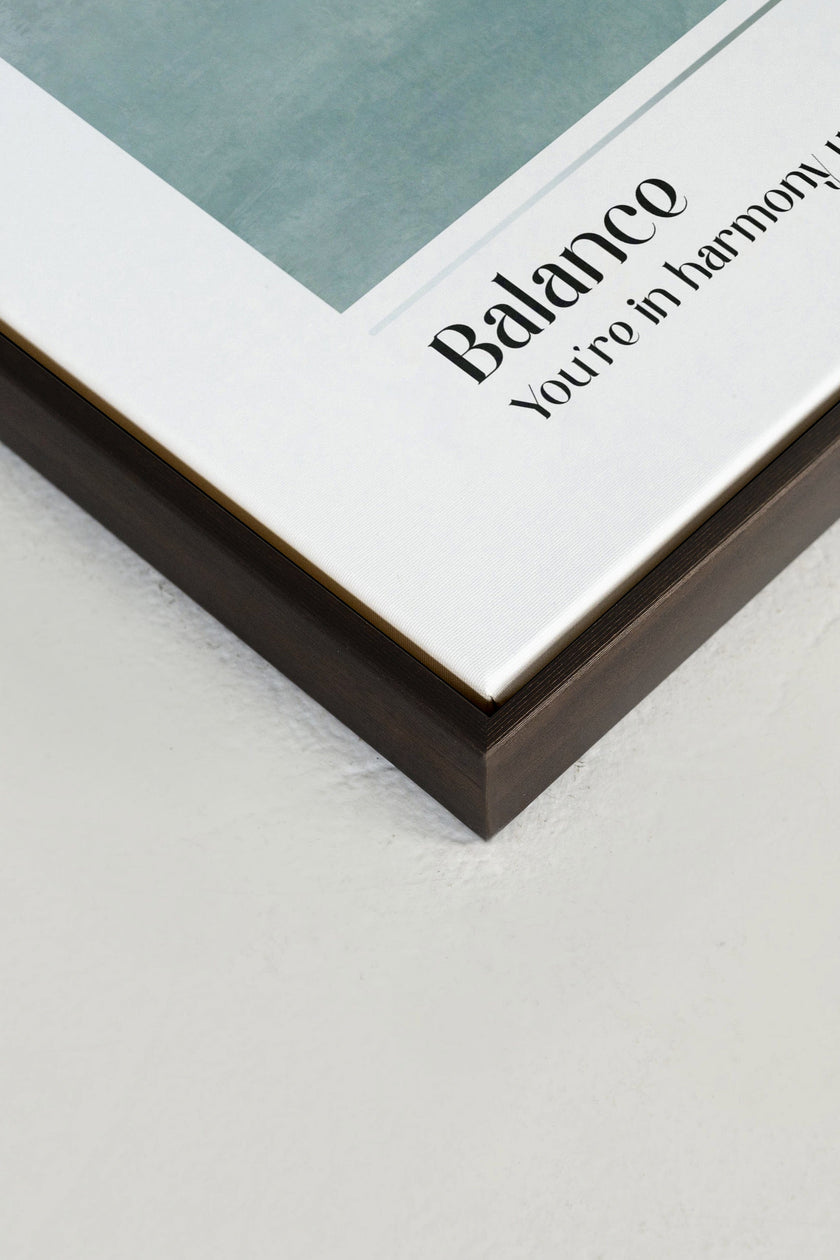 Balance, Oeuvre sur toile étirée