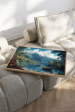 EMERALD LAGOON, Oeuvre sur toile étirée
