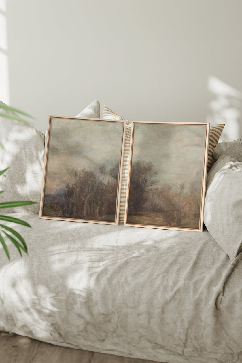 SILENT SEASON DUO (2 Oeuvres sur toile étirée)