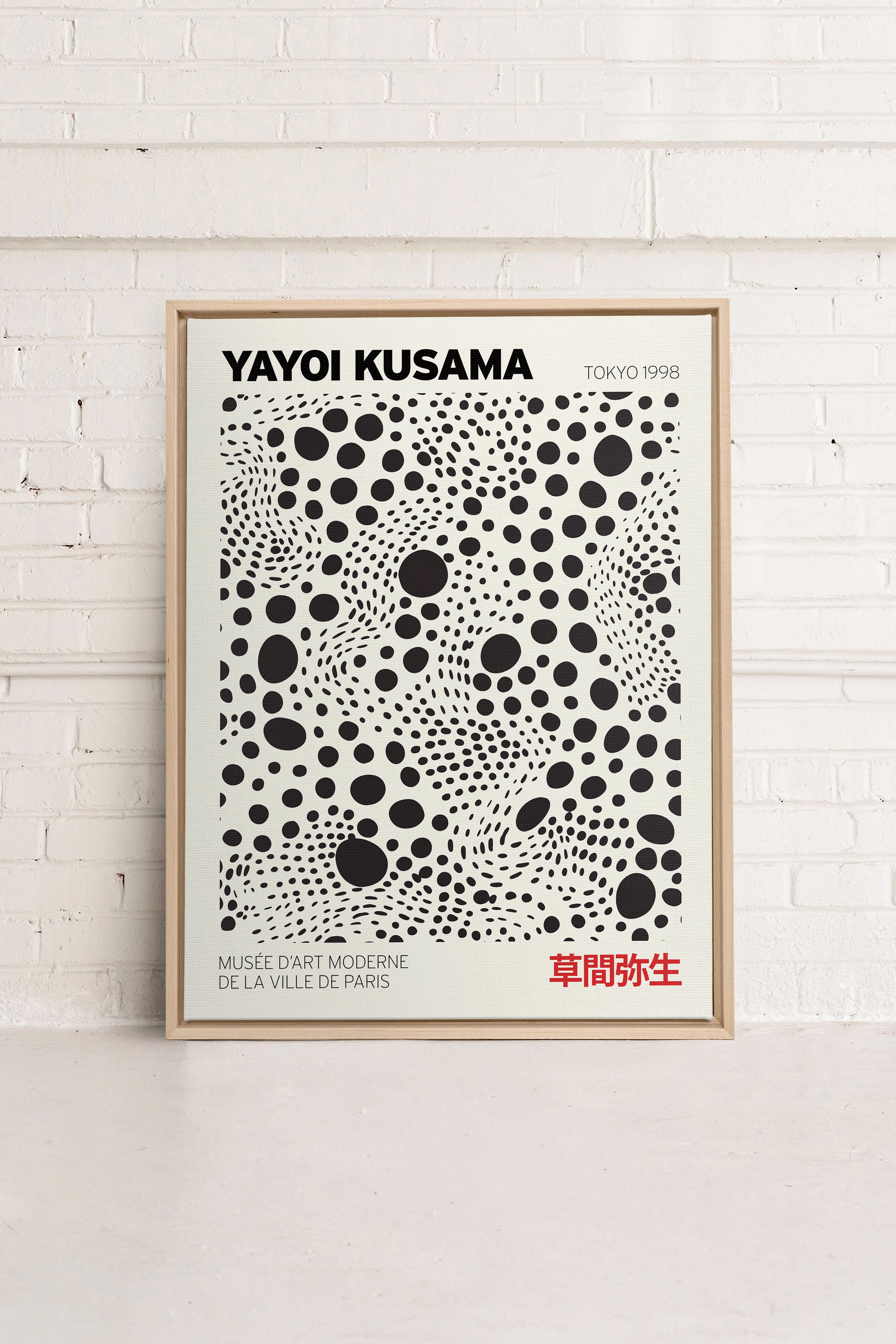 KUSAMA II, Oeuvre sur toile étirée