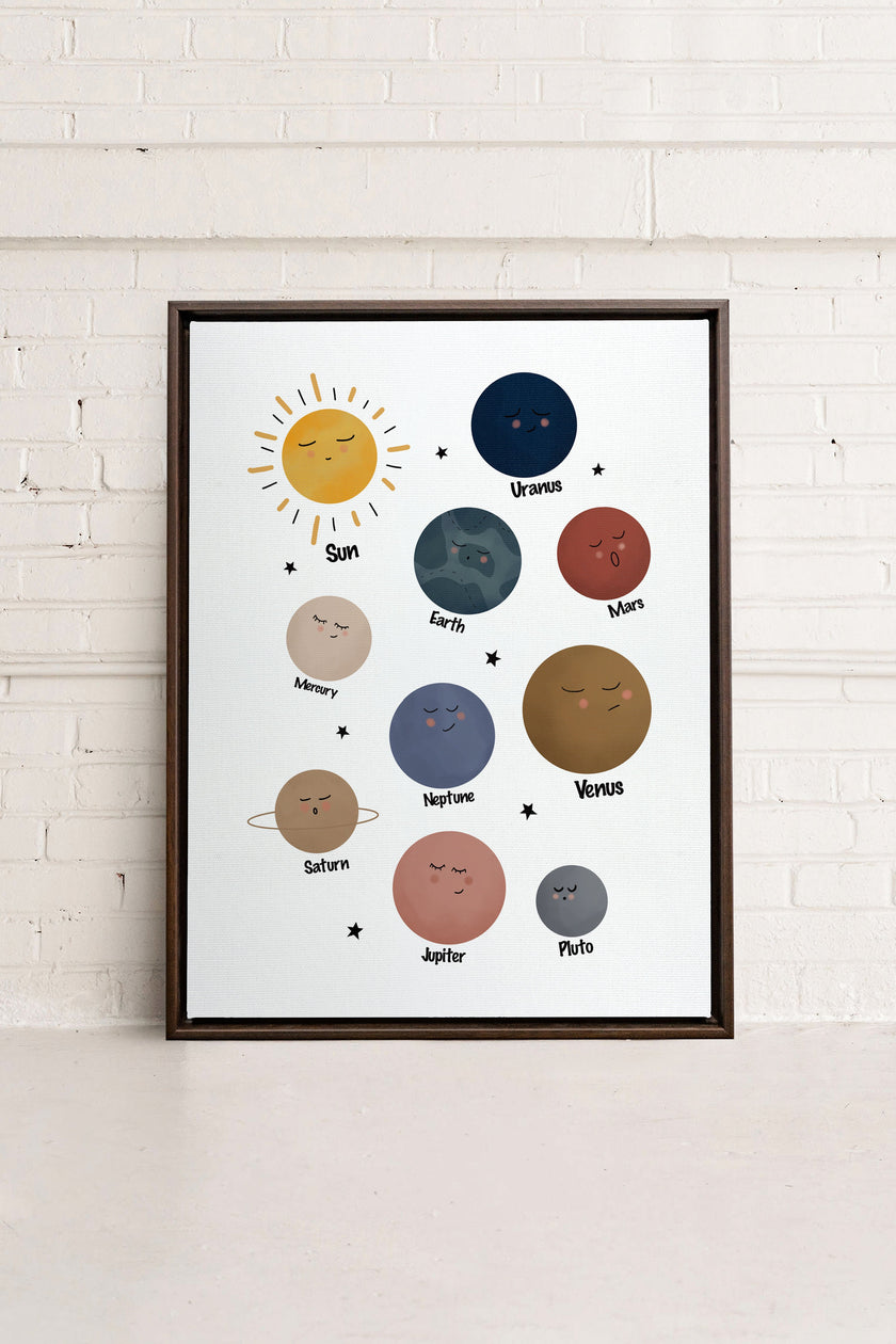 PLANÈTES, Oeuvre sur toile étirée
