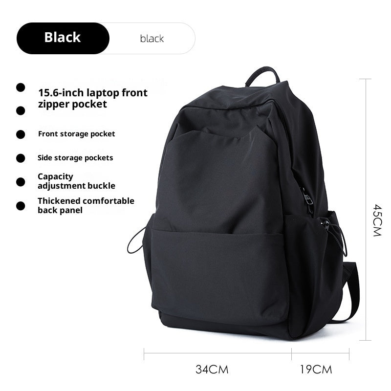 Mori Leisure Backpack – Lightweight Oxford School & College Bag | Khaki, Black, Green | 15.6