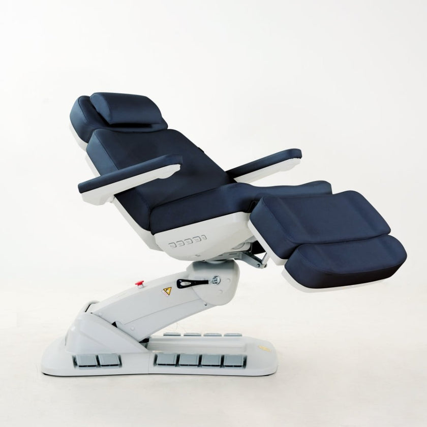 SilverFox 2246EBN Electric 4-Motor Examination Beauty Bed Esthetician Chair Facial Bed with Position Memory Function Standard or with Hand Remote, Paper Holder & Foot Cover Pacakge