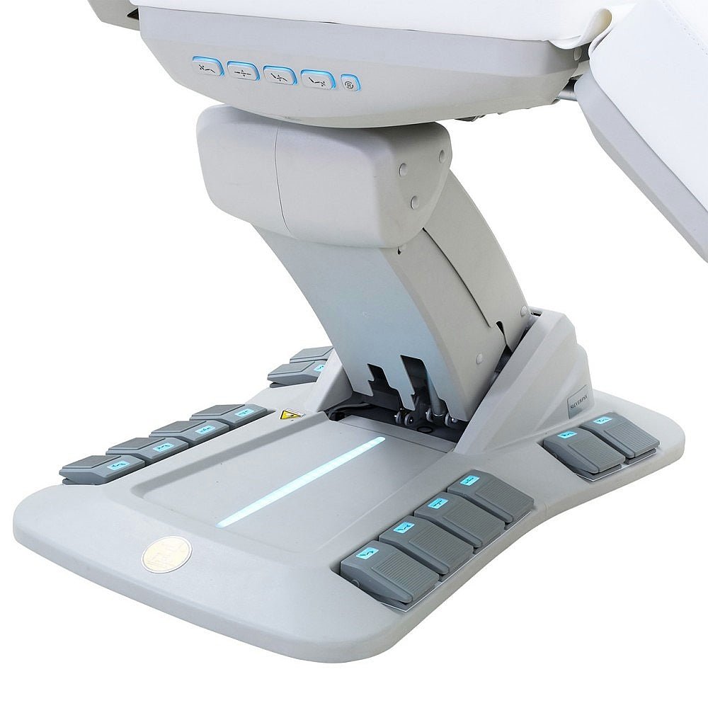 SilverFox 2246EBN Electric 4-Motor Examination Beauty Bed Esthetician Chair Facial Bed with Position Memory Function Standard or with Hand Remote, Paper Holder & Foot Cover Pacakge