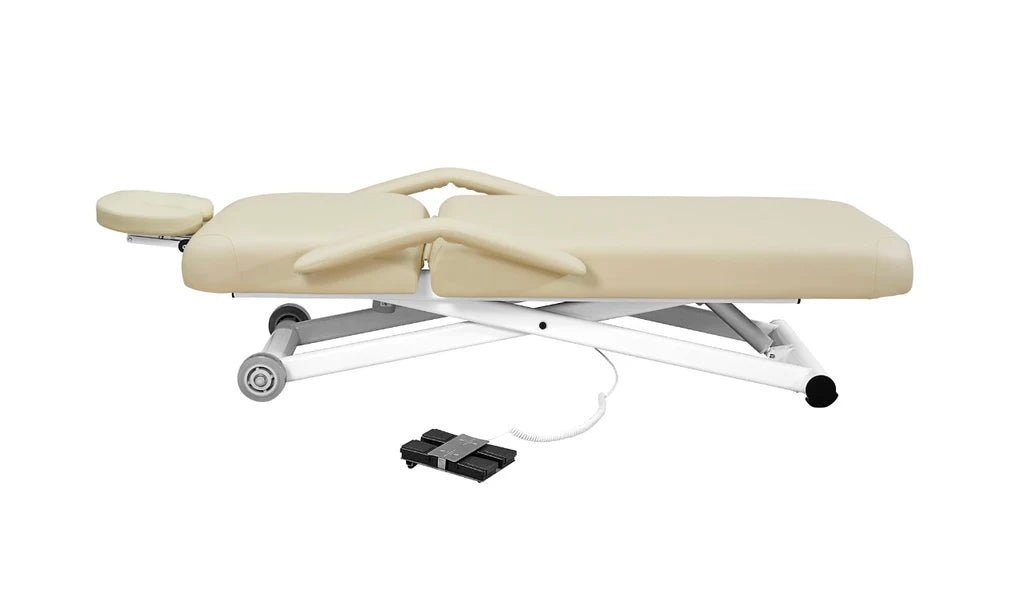 SilverFox 2-motor 2 Section Electric Massage Bed Table (Silver fox 2274A) with Foot controller or Hand controller