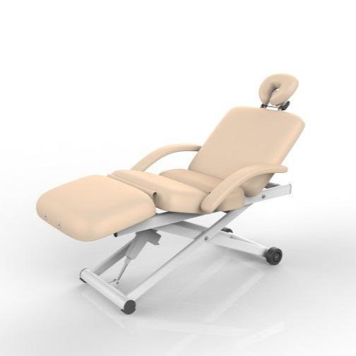 SilverFox 3 motors 4 Section Electric Massage Table 2274B with Hand Controller Cream / Black