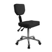 Silverfox Rolling Stool with Backrest 1030