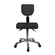 Silverfox Rolling Stool with Backrest 1030