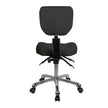 Silverfox Rolling Stool with Backrest 1030