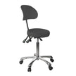 Silverfox Rolling Stool with Backrest 1025B