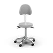 Silverfox Rolling Stool with Backrest 1025B
