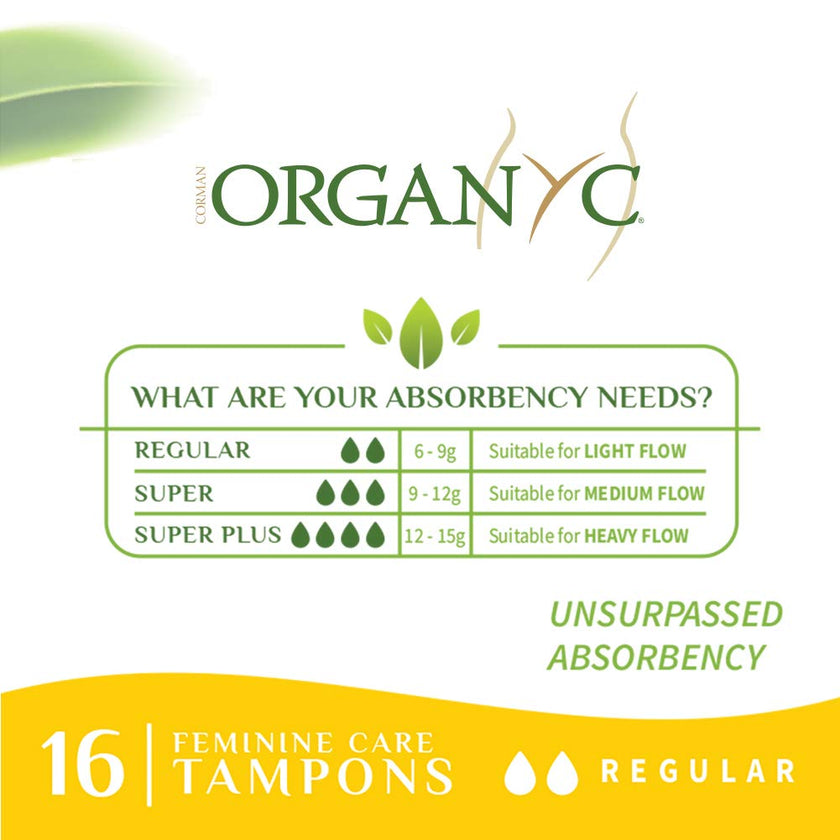 Organyc - Compact Tampons - Regular (16ct)