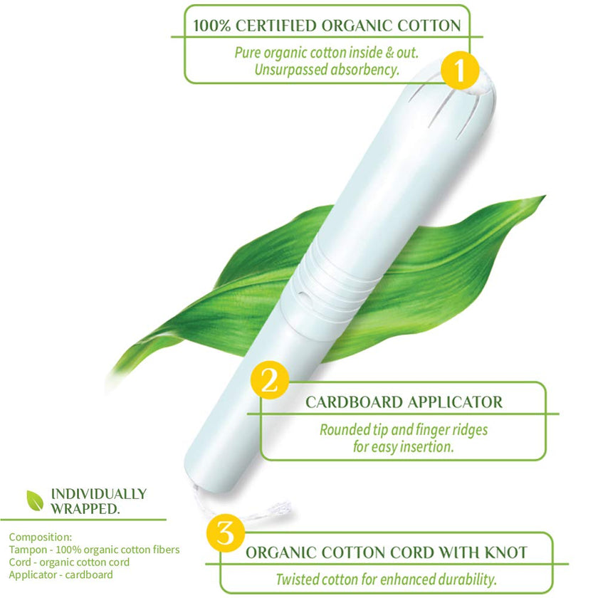 Organyc - Compact Tampons - Regular (16ct)
